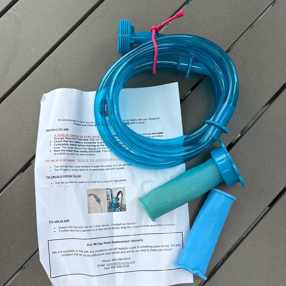 Rinseroo Slip-On 5ft. Shower Hose for Pet Bathing, And Other Cleaning Uses - Picture 5 of 5